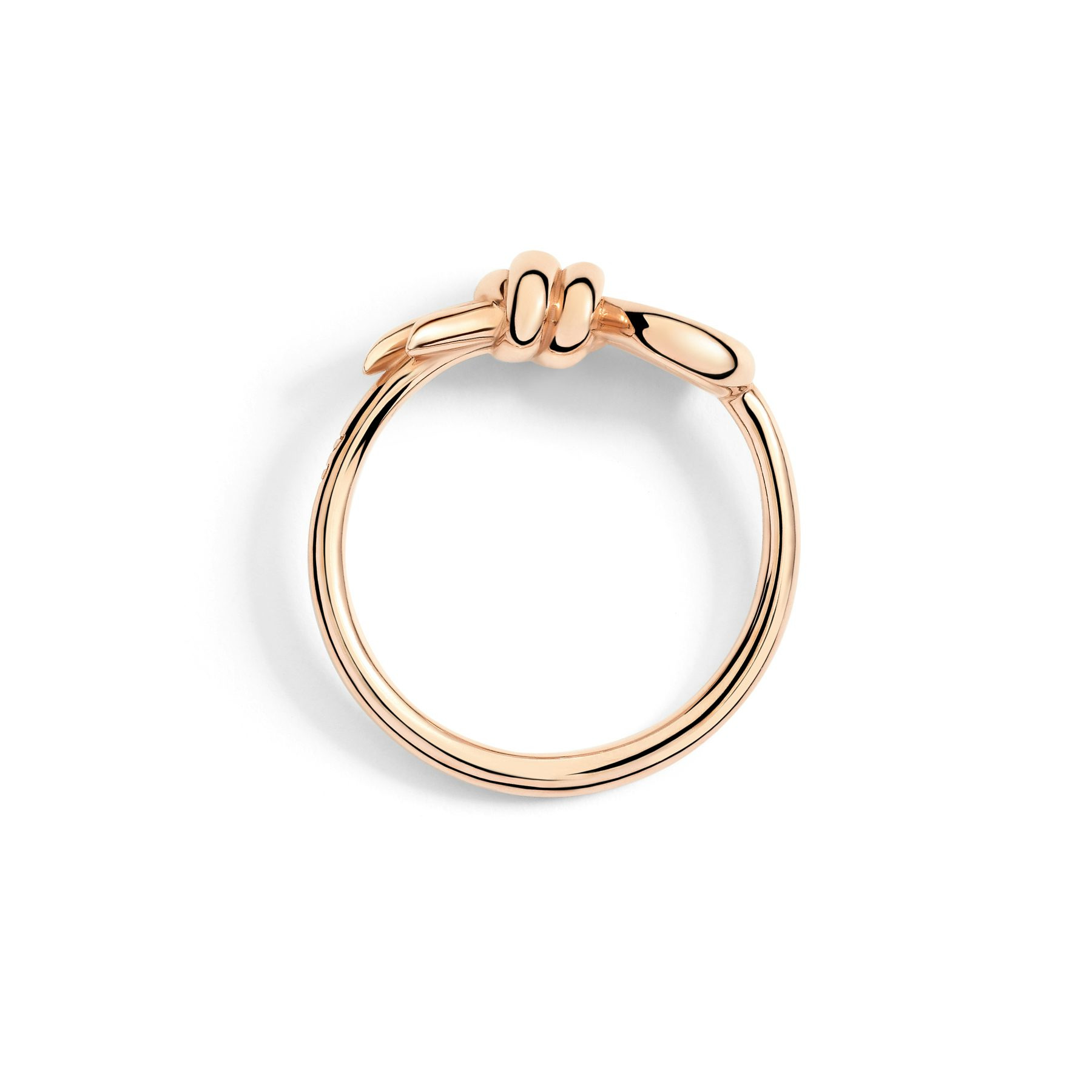 ROSE GOLD & WHITE DIAMOND NODO RING - 2