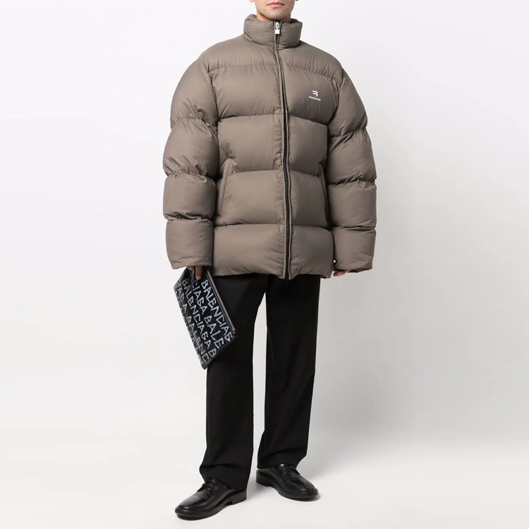 Balenciaga Sporty B Puffer Jacket 'Brown' 681440TJO032122 - 2