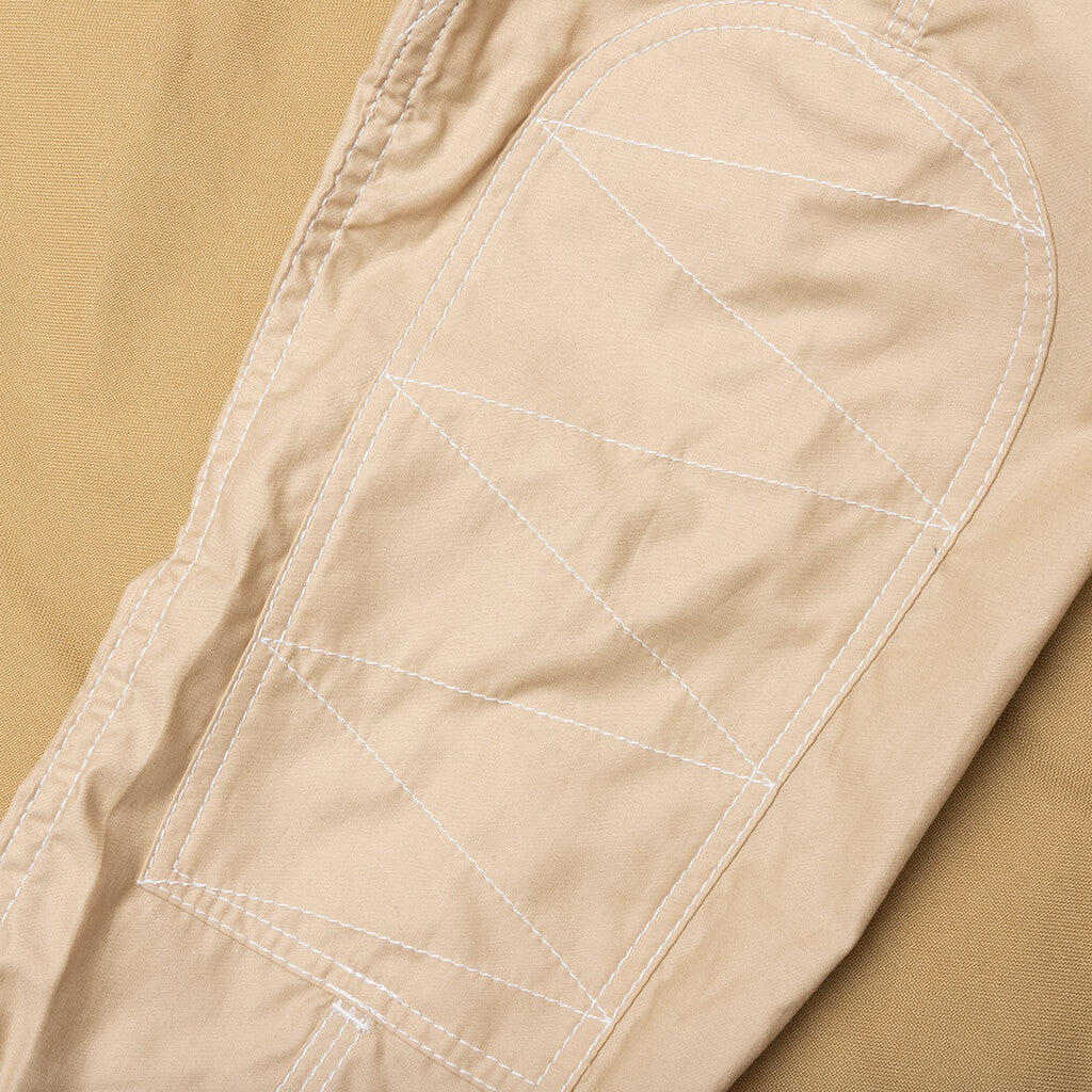 TWO TONE BUTTON UP SHIRT - BEIGE - 5