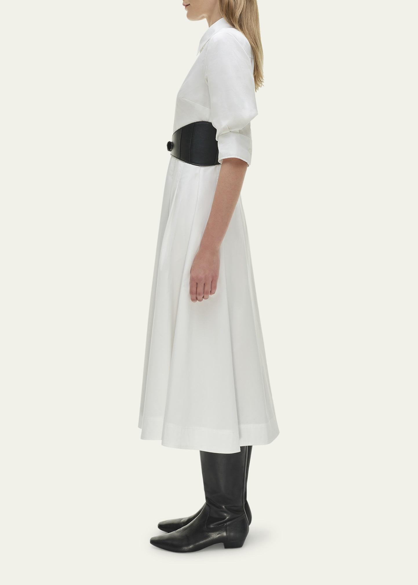 Olson Belted Midi Shirtdress - 4