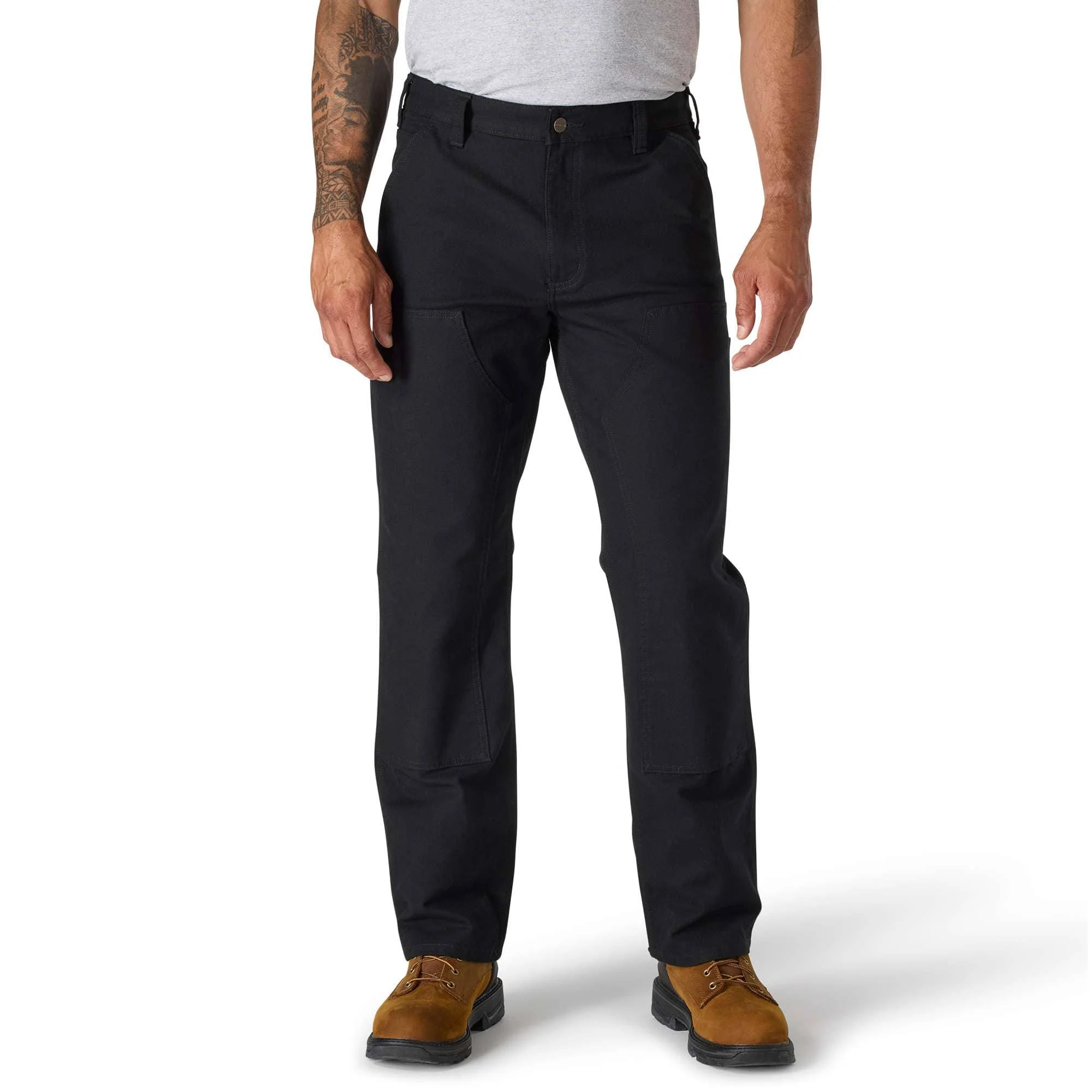 Relaxed Straight Rugged Flex™ Duck Double-Front Dungaree - 1