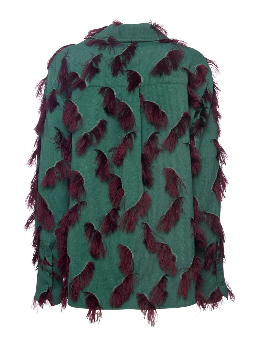 Milano feather-embellished jacket - 5
