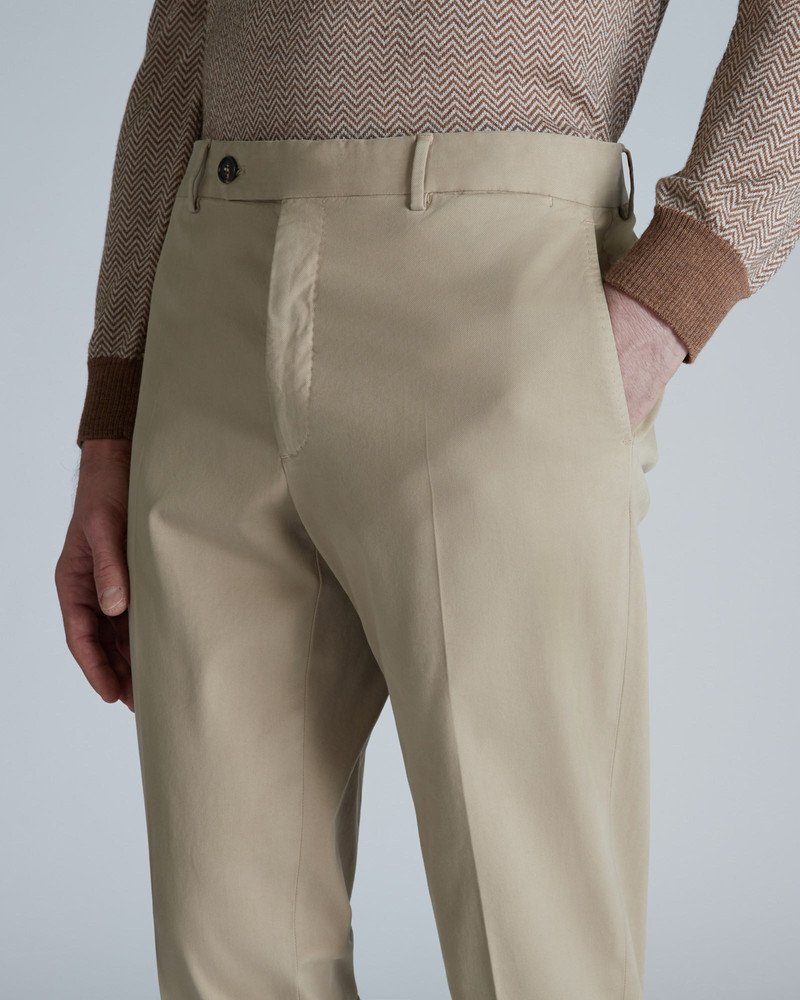 Tapered-fit cotton and lyocell trousers 4