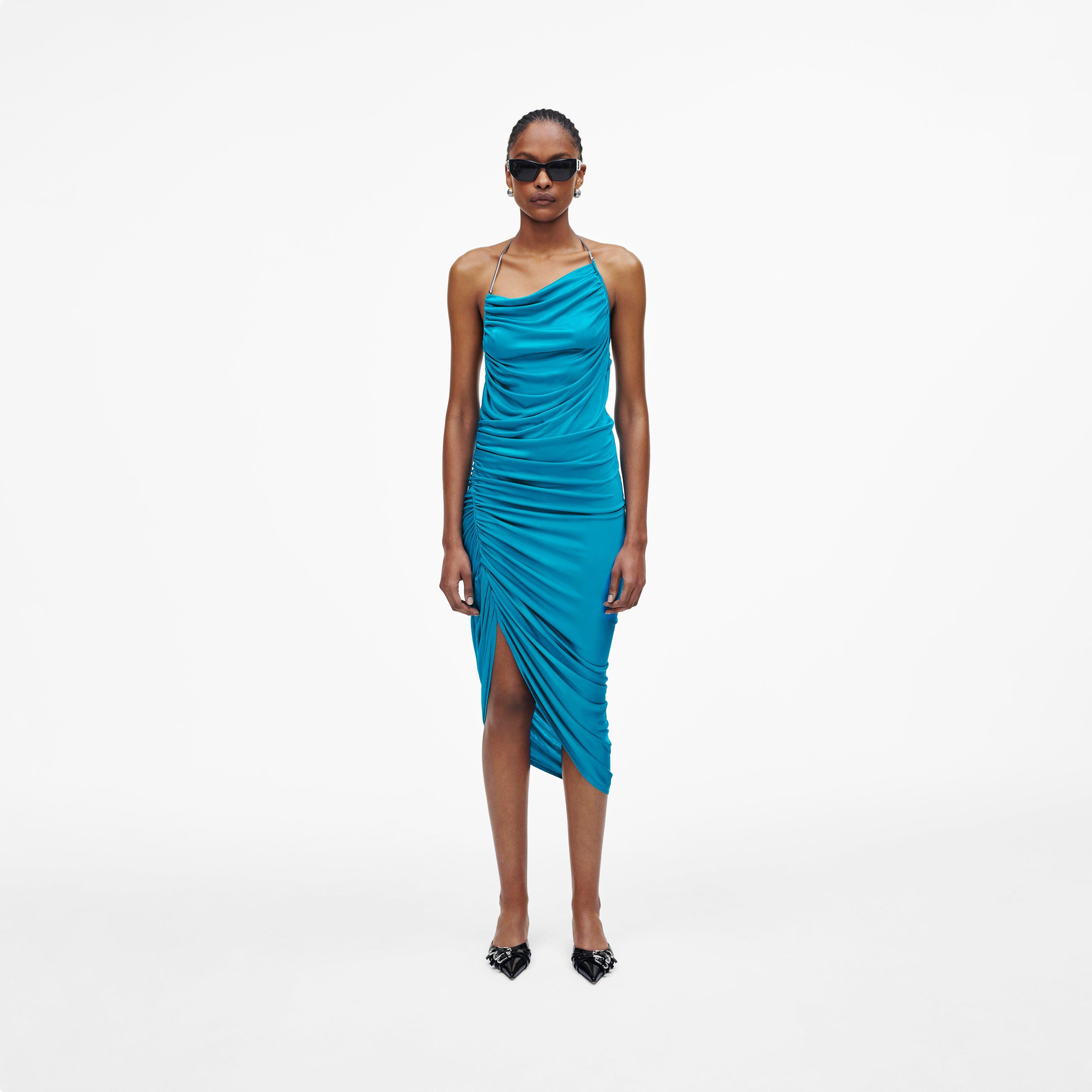 FLUID DRAPED DRESS - 1