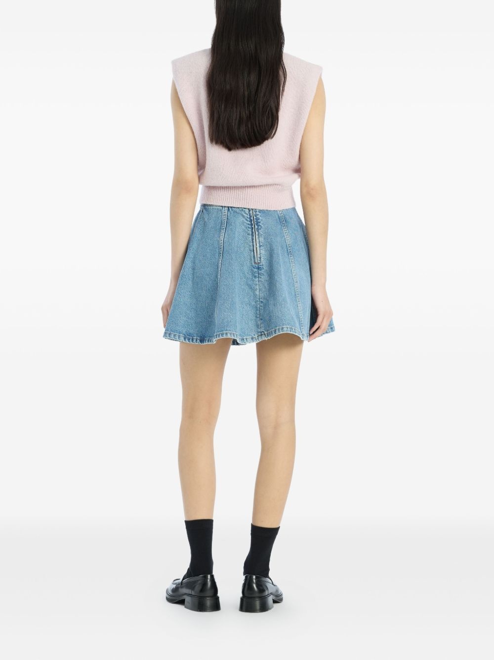 padded-shoulder knit vest - 3