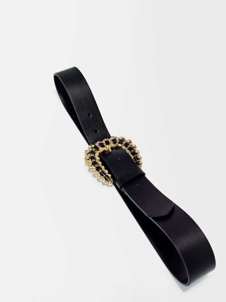 Belt with diamanté buckle - 4