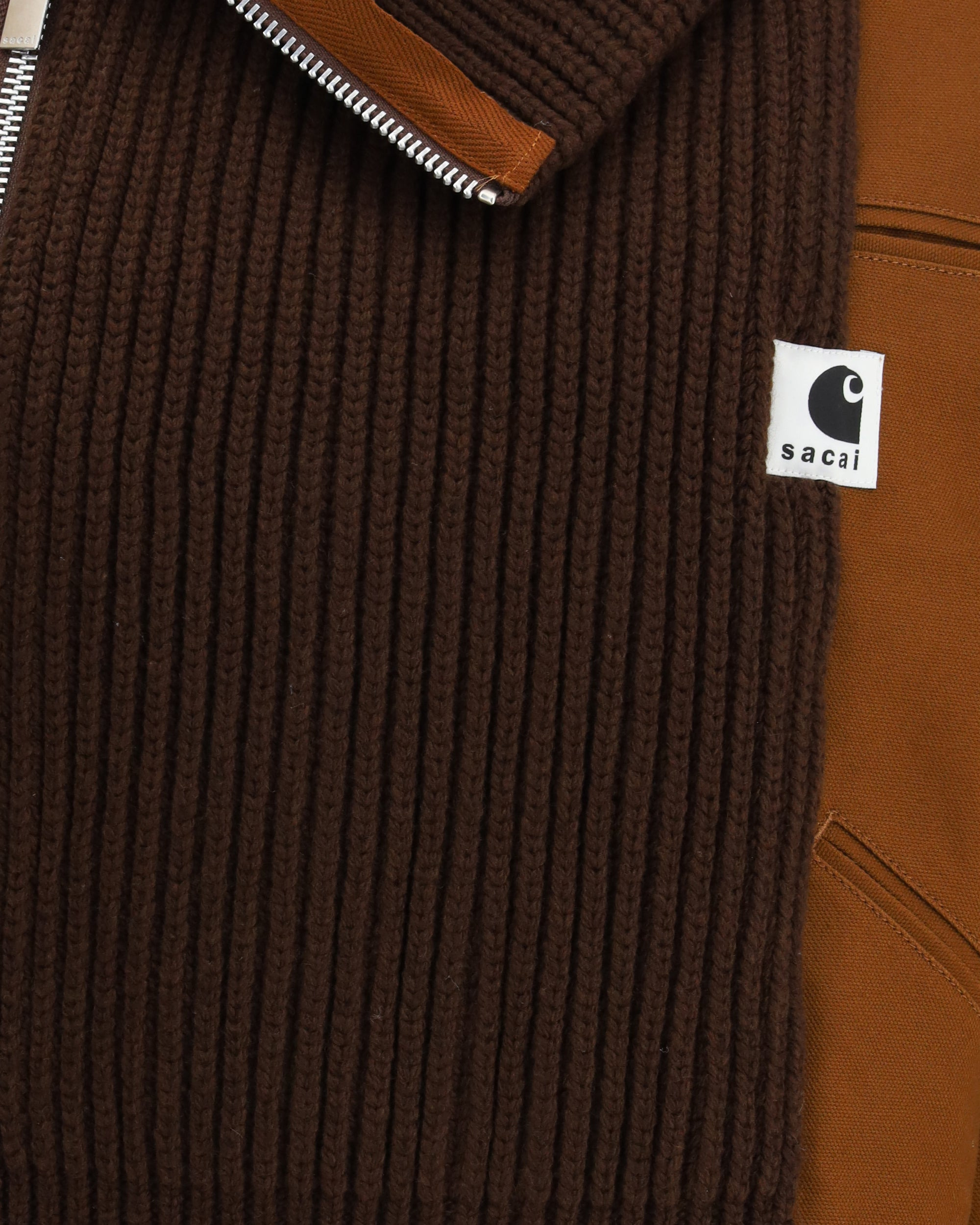 WIP Duck x Wool Knit Blouson by Sacai x Carhartt - 3