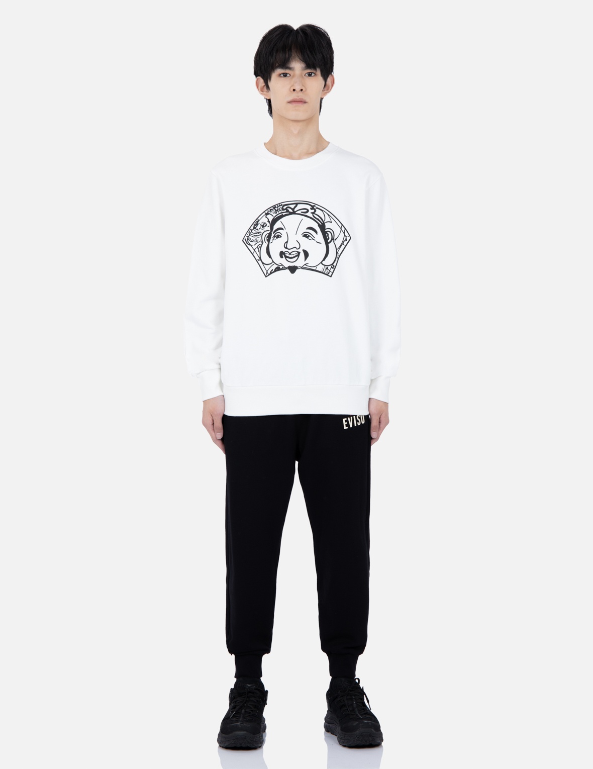 SEAGULL AND KAMON PRINT SWEATPANTS - 6