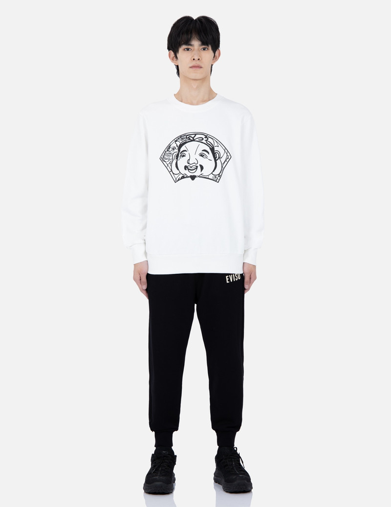 SEAGULL AND KAMON PRINT SWEATPANTS 6