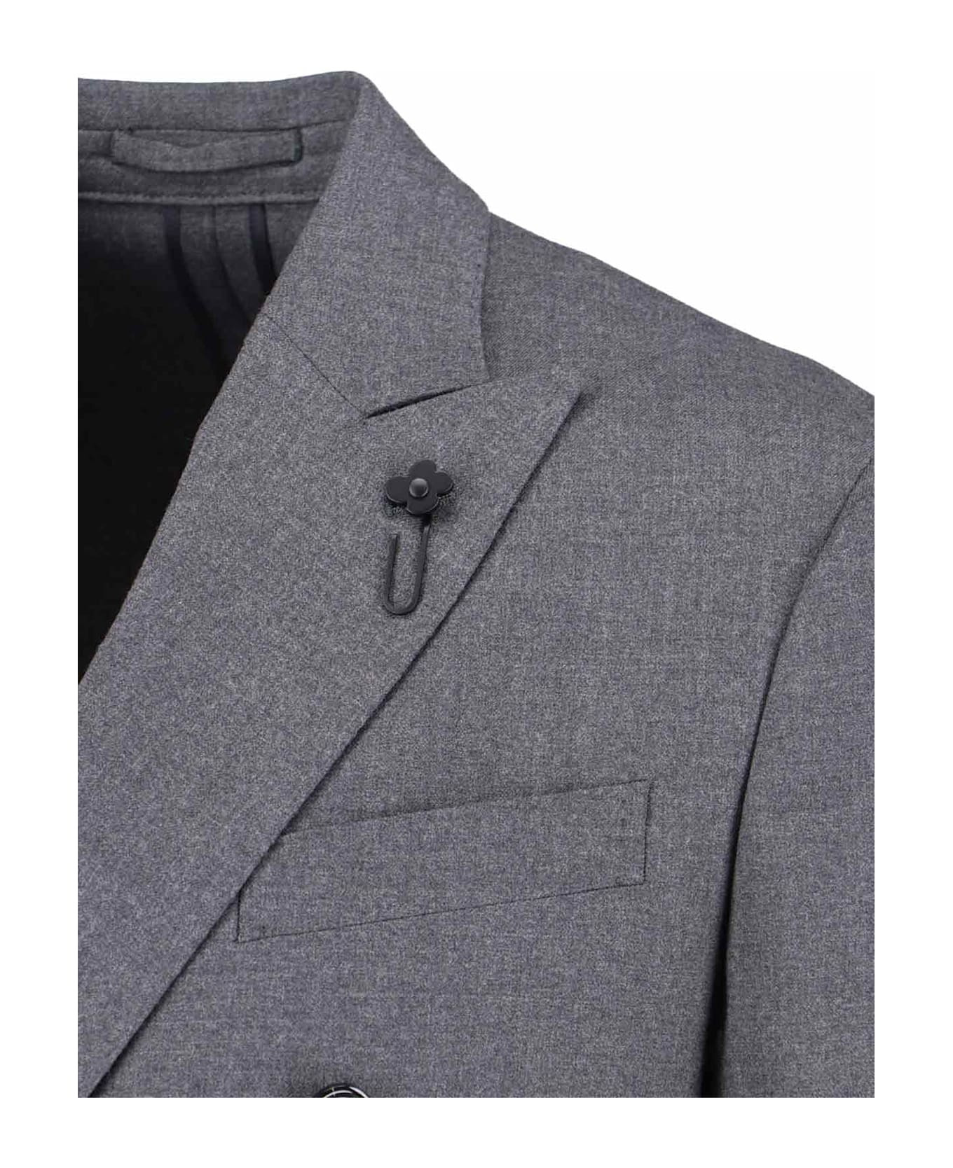 Double-breasted Virgin Wool Suit - 3