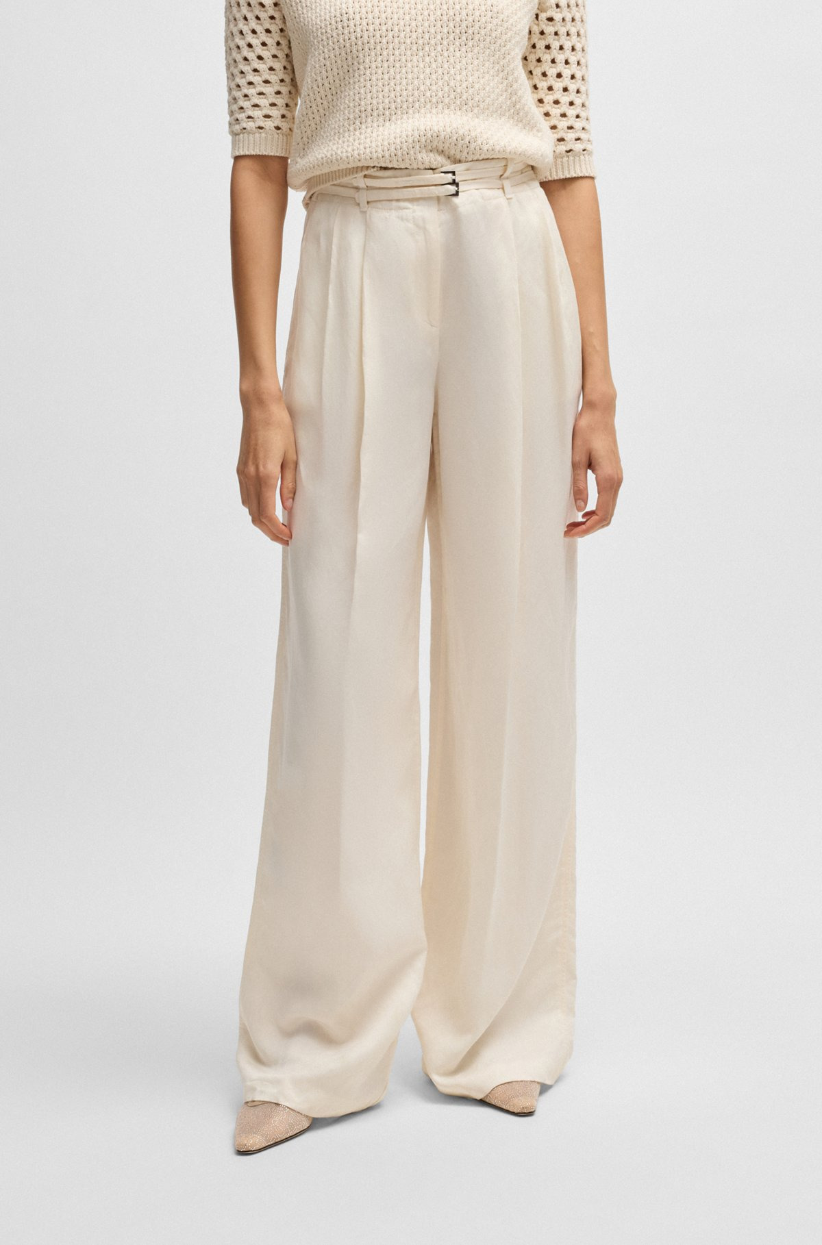 RELAXED-FIT TROUSERS WITH WIDE LEG - 2