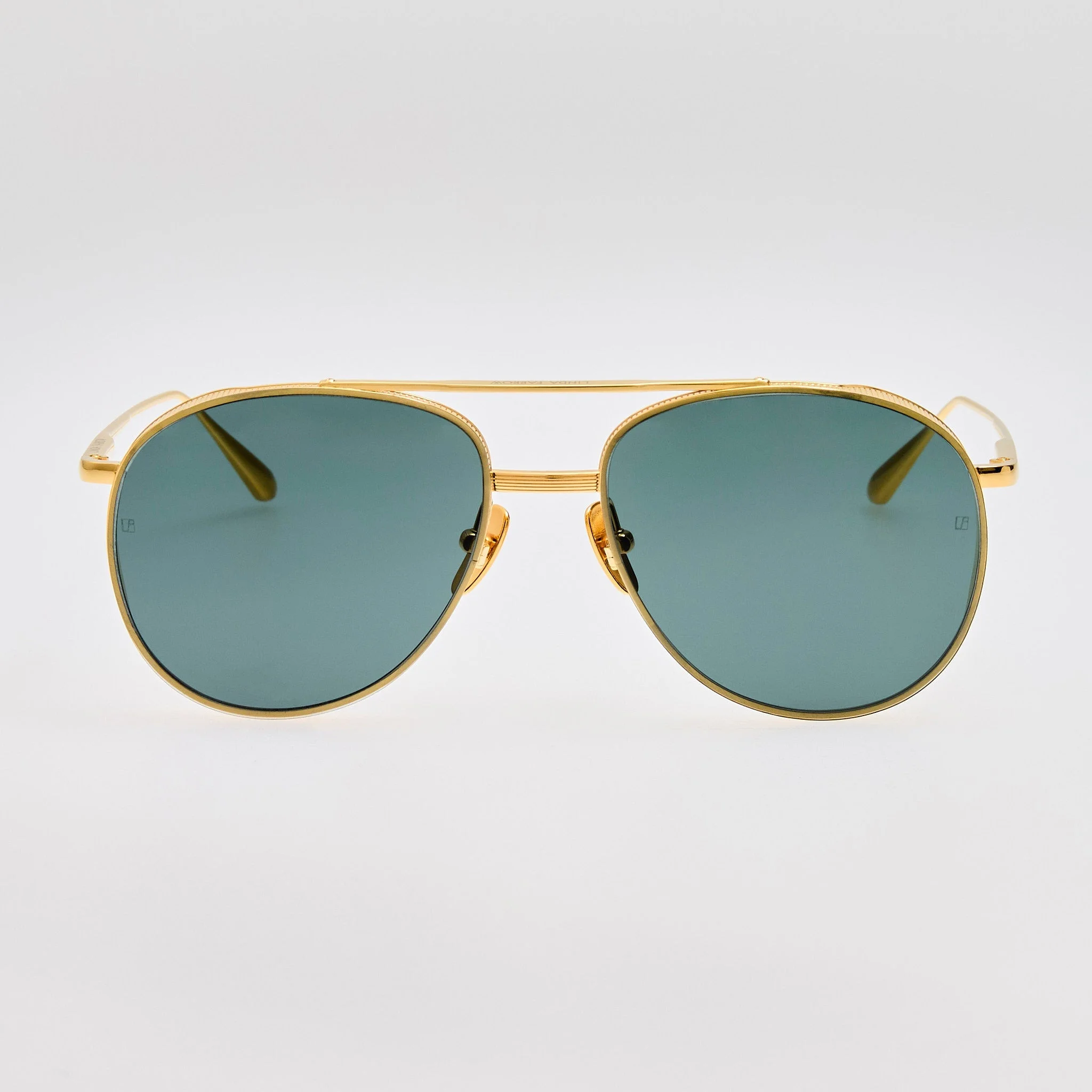 Meret Sunglasses in Green and Gold - 1