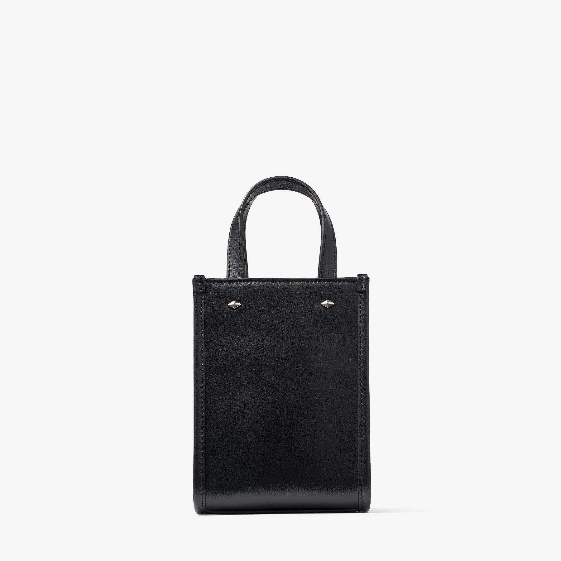 Mini N/S Tote
Black Leather Mini Tote Bag - 8