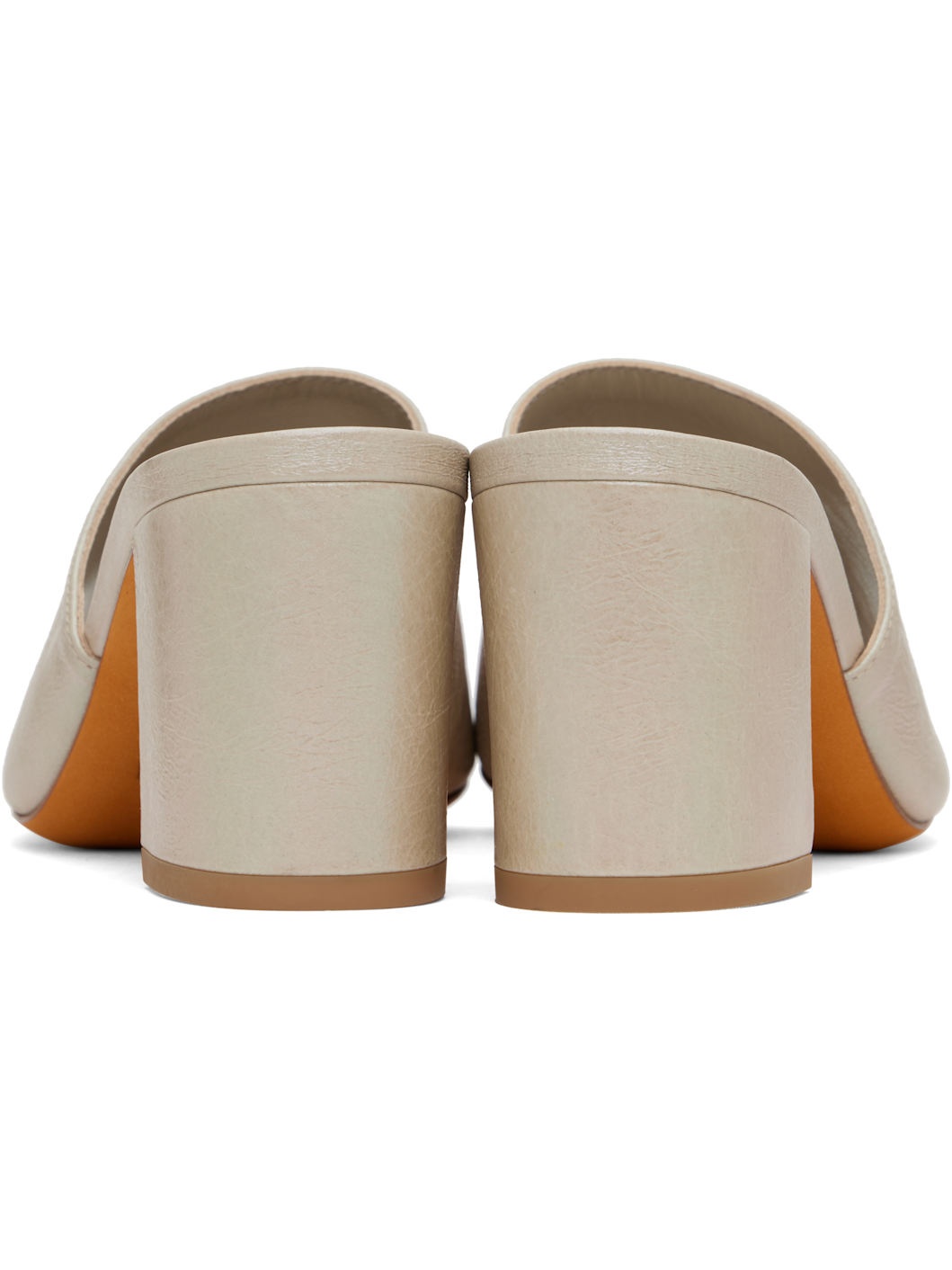Beige Mar Mules - 2