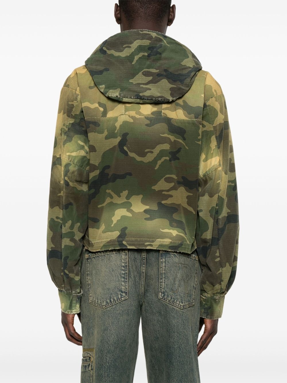 camouflage-pattern cropped jacket - 4