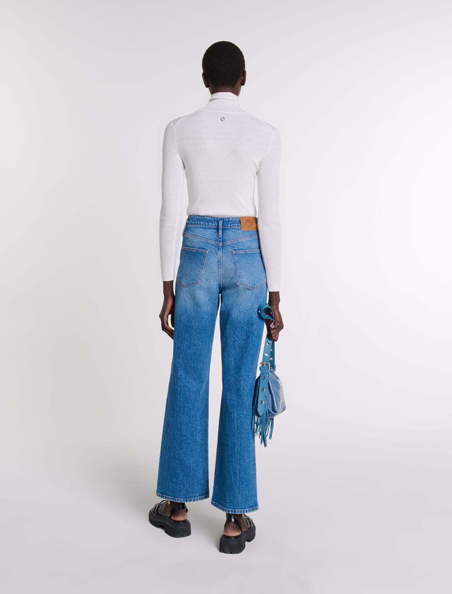 Wool and silk jumper - 4
