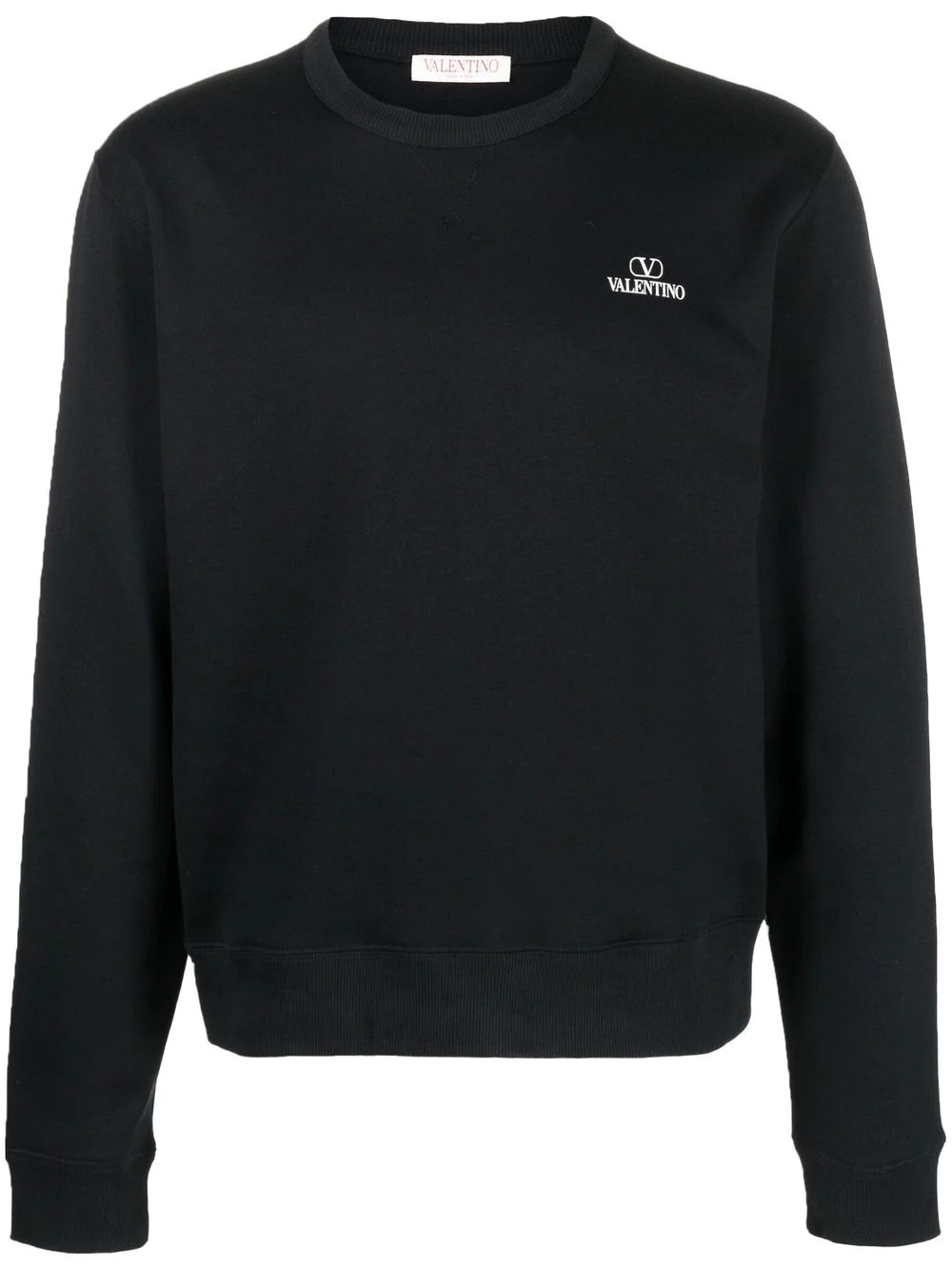 logo-print cotton sweatshirt - 1