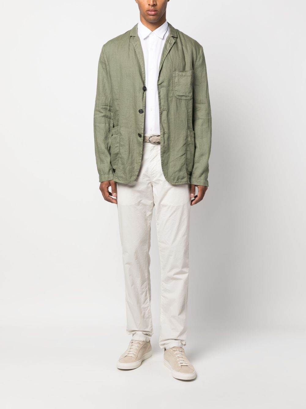 long-sleeved plain shirt - 2
