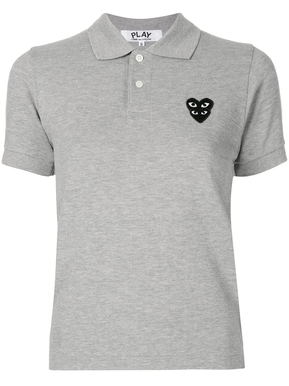 logo patch polo shirt - 1