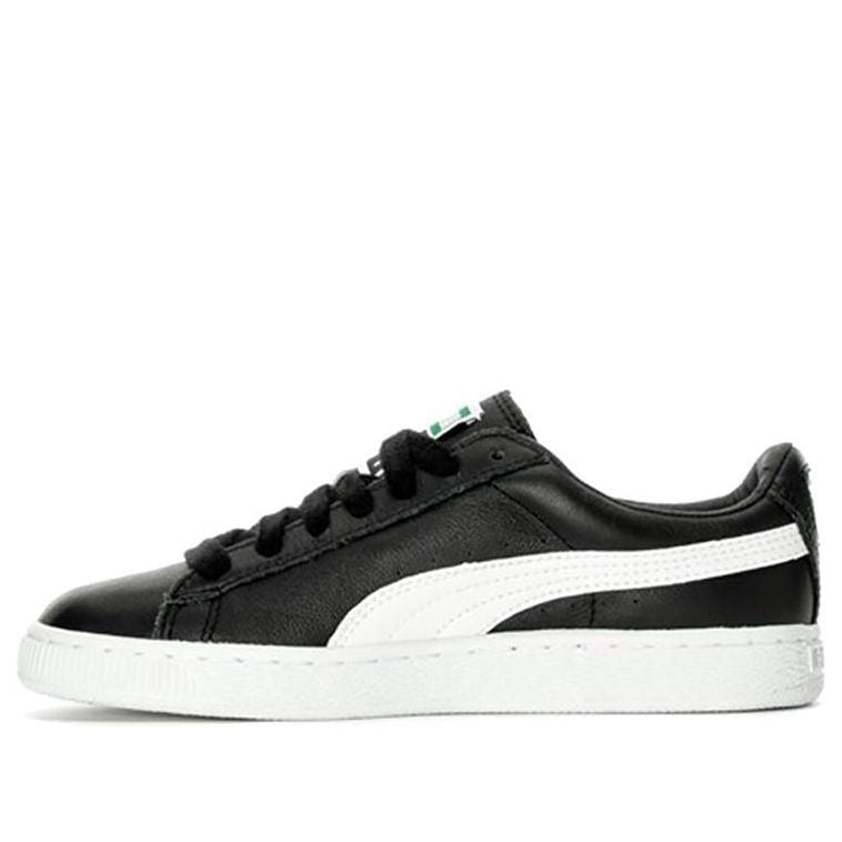 (WMNS) PUMA Basket Classic Lfs Casual Sneakers Black/White 362892-21 - 1