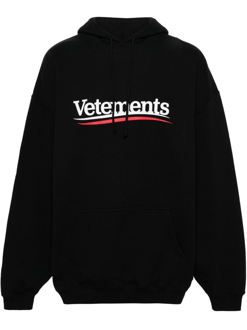 logo-print hoodie - 1