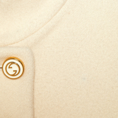 GUCCI Wool coat with logo buttons outlook