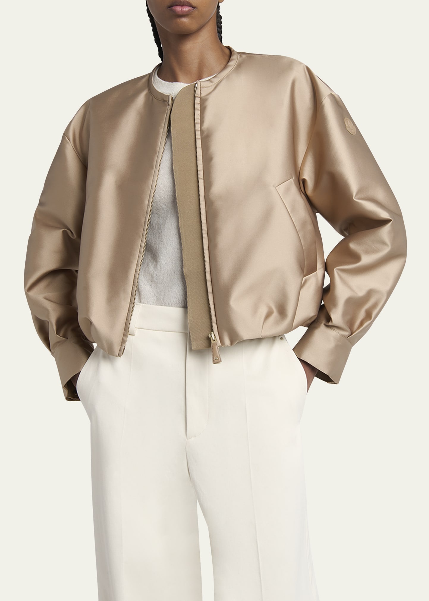 Maupa Satin Bomber Jacket - 5