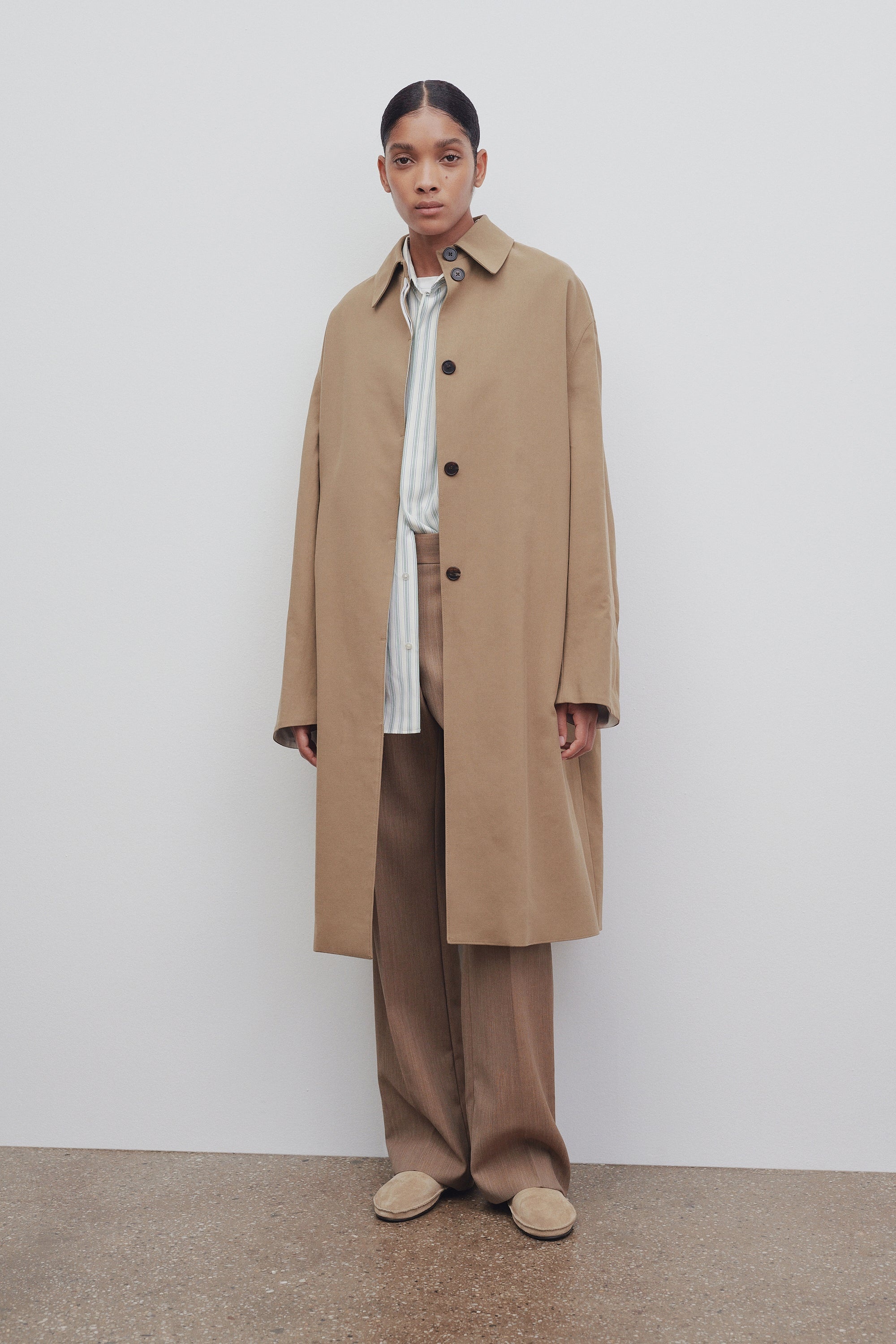 Denise Coat in Cotton and Silk - 3