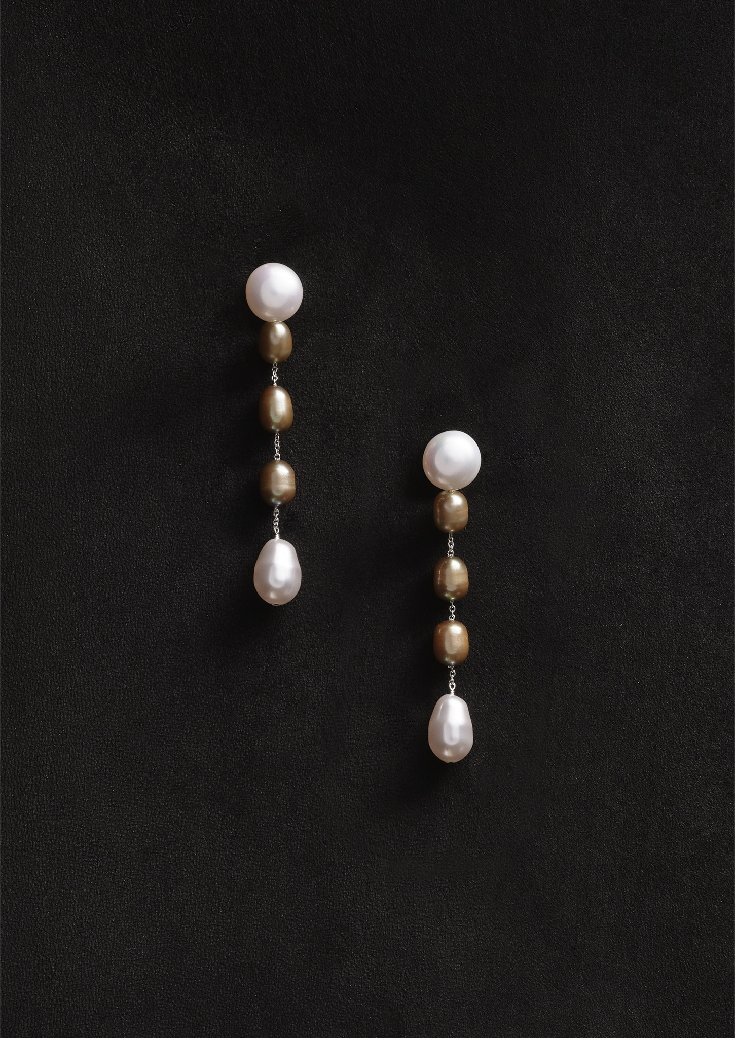 Small Passante Earrings — Pistachio Pearl - 3