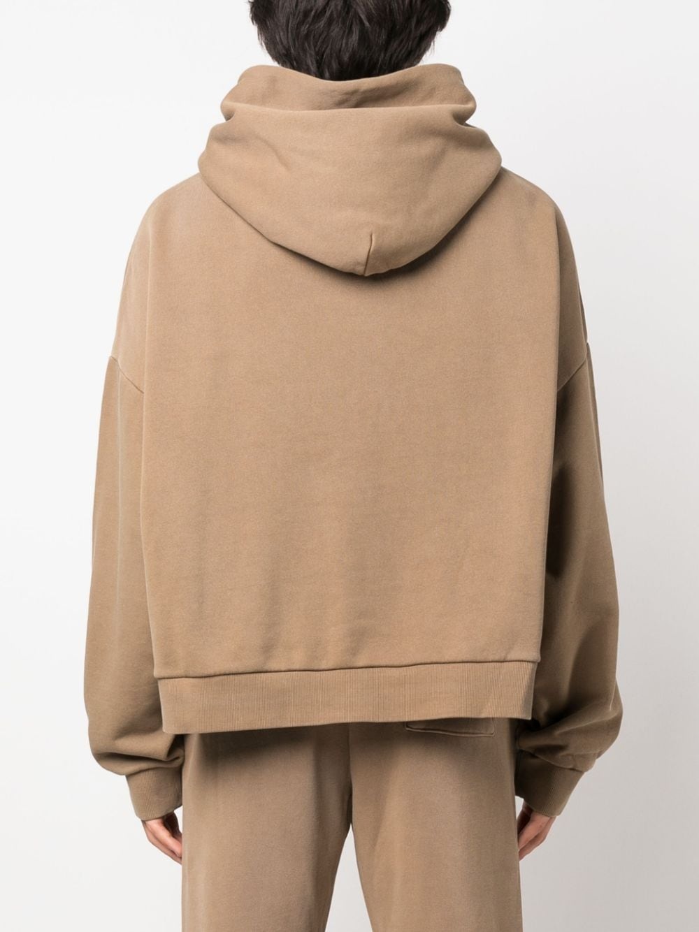 drop-shoulder cotton hoodie - 5