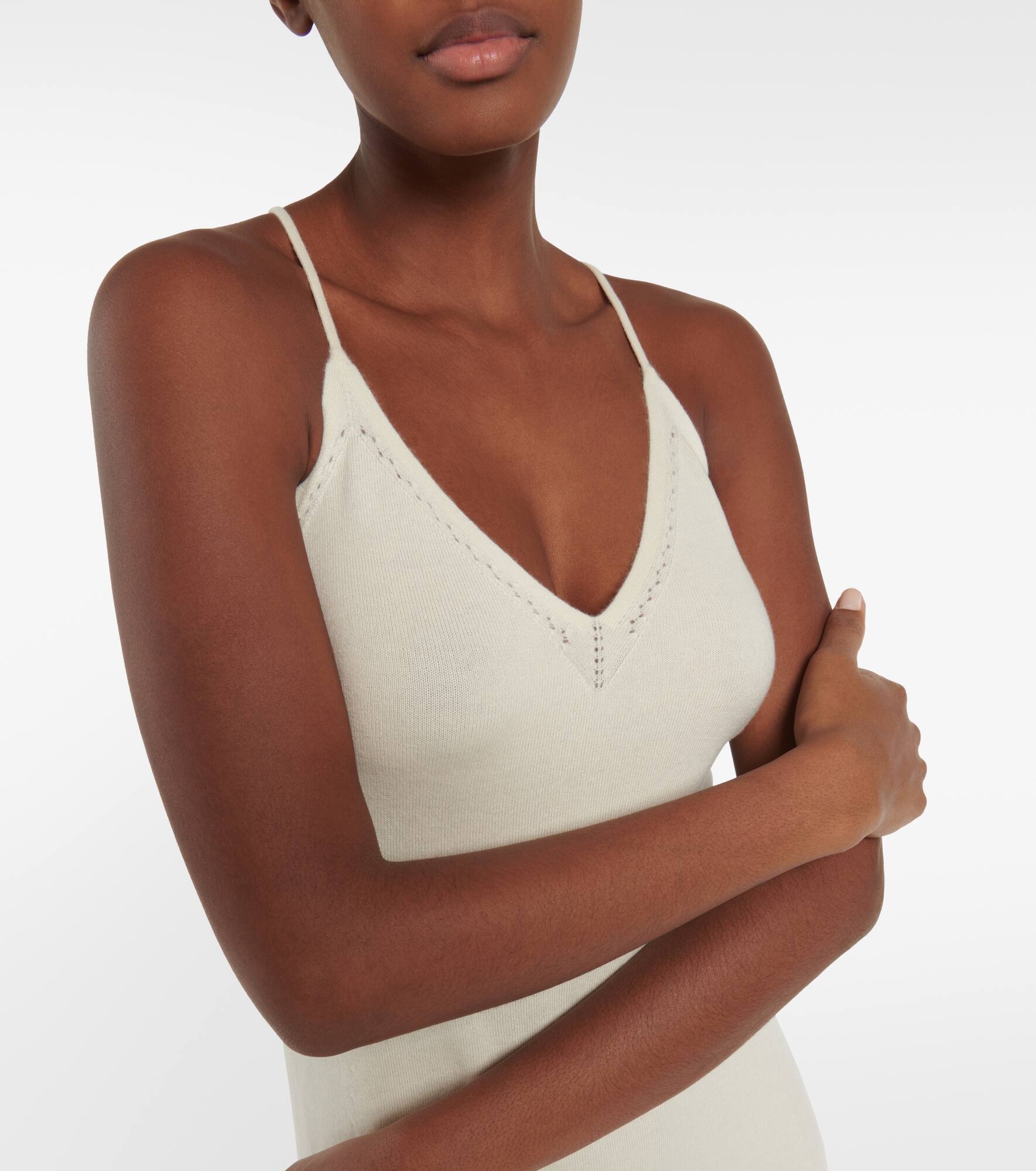 Ajour cashmere midi dress - 4