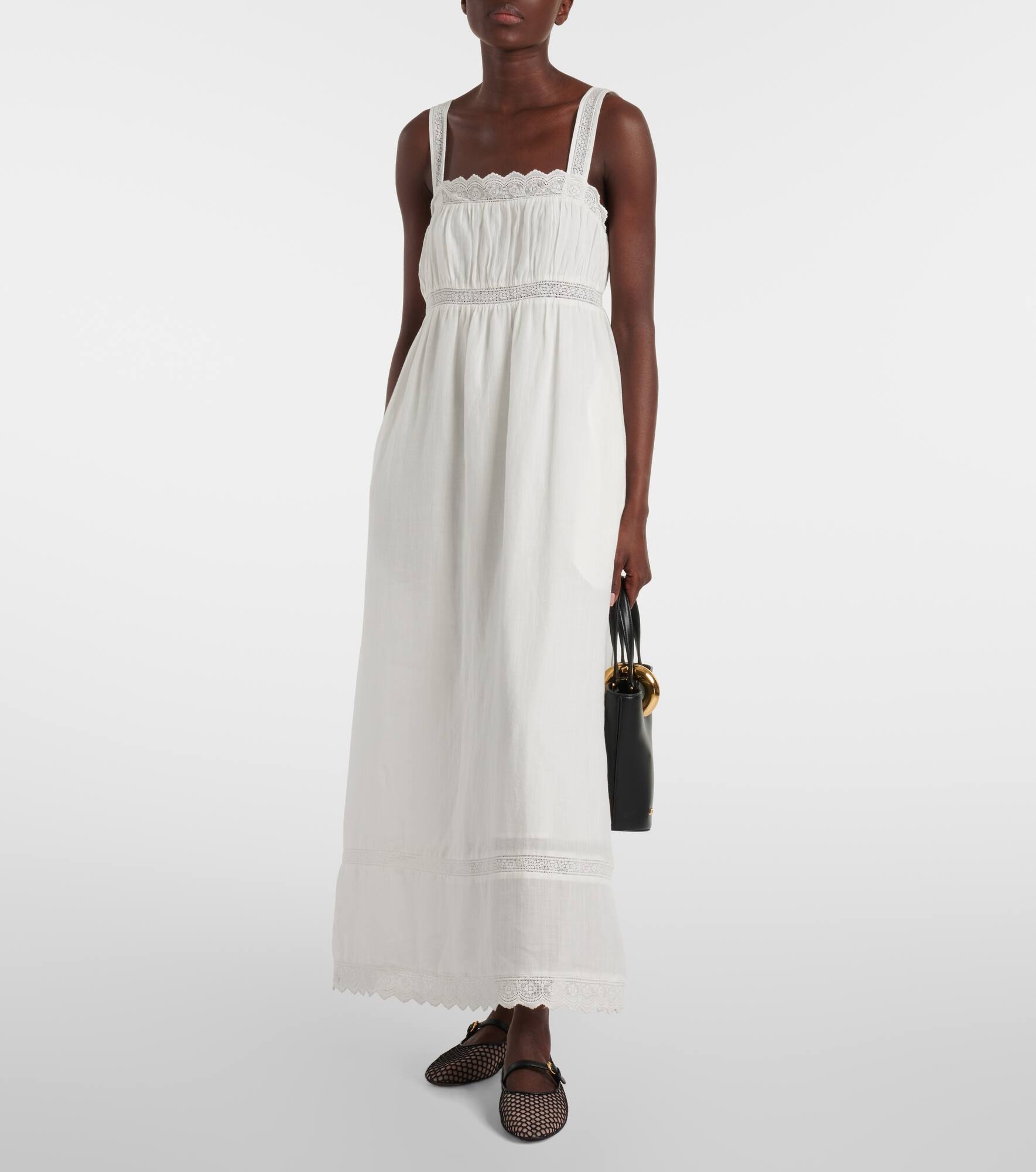Grace lace-trimmed maxi dress - 2