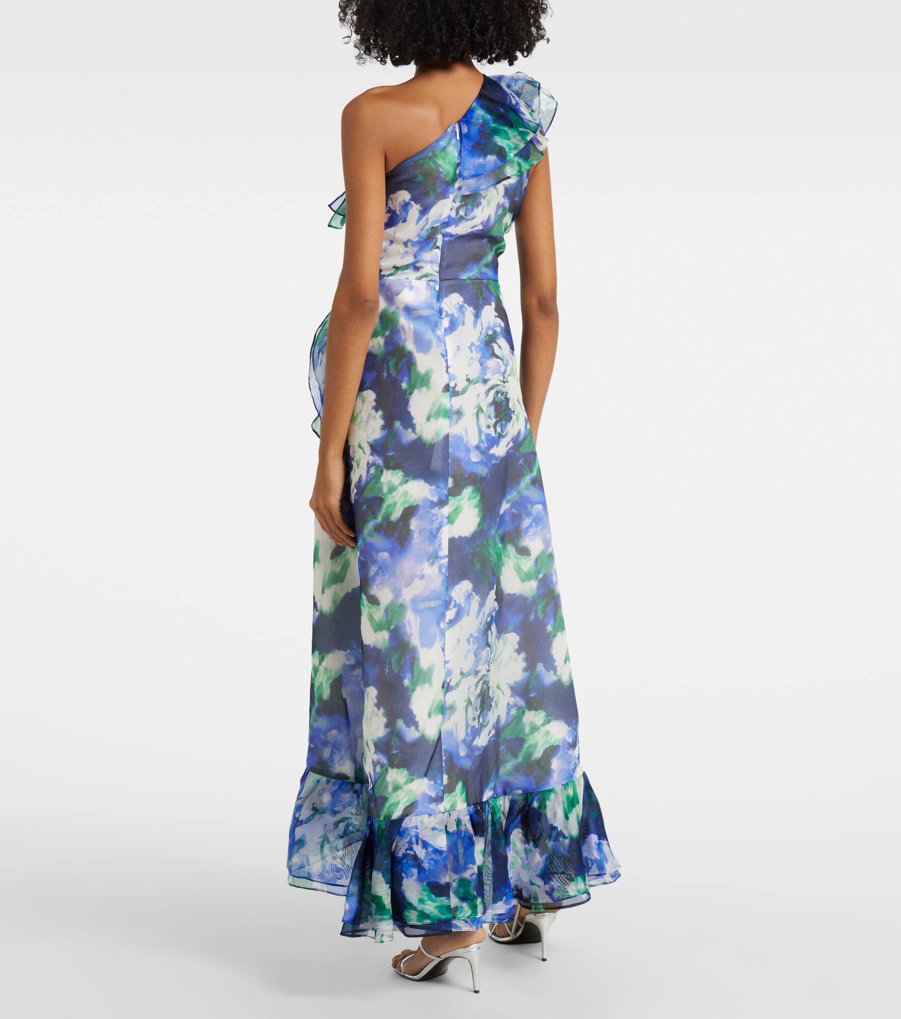 Carmea floral silk organza maxi dress - 3