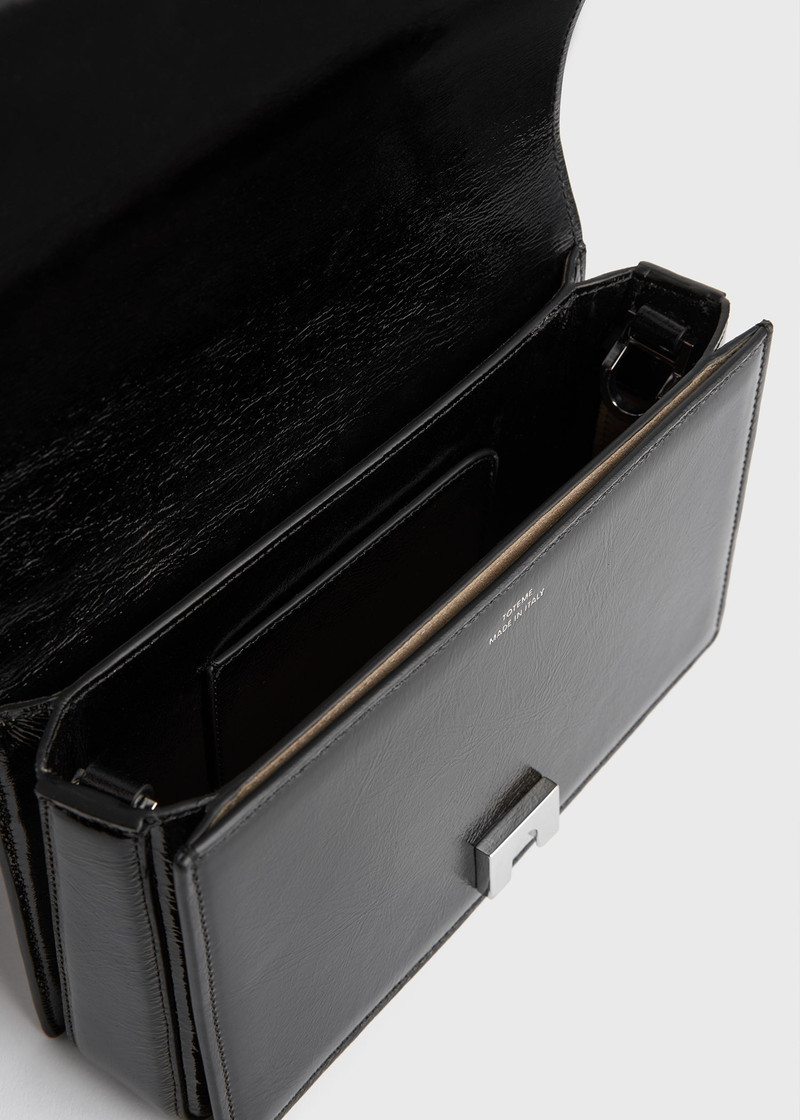 Mini T-flap naplack bag black 9
