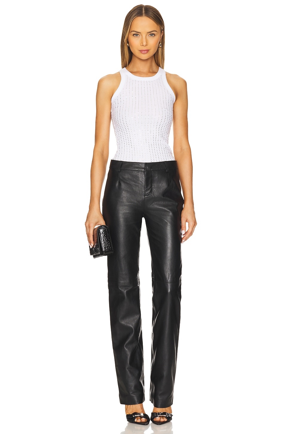 Hotfixed Crystal Tank Top - 4