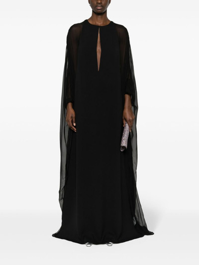 TOM FORD semi-sheer-panelled maxi dress outlook