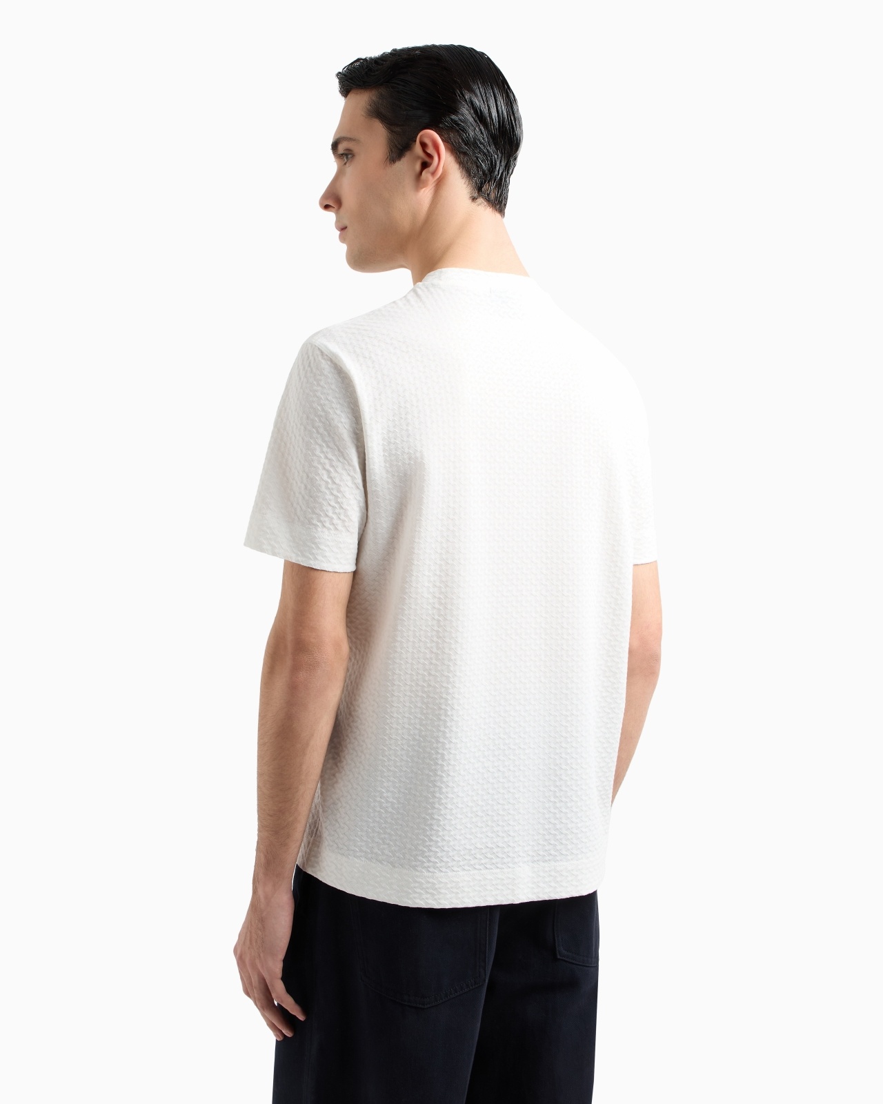 JACQUARD JERSEY T-SHIRT - 3