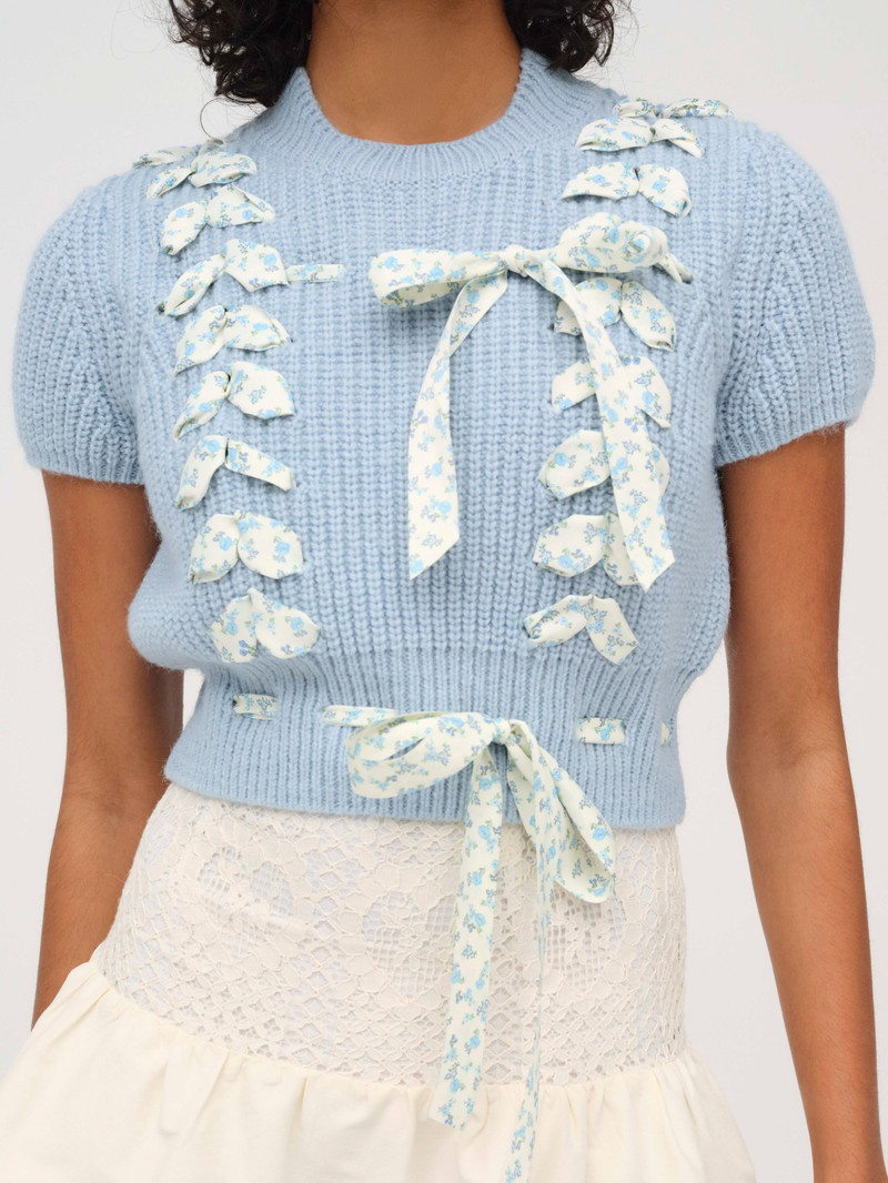 For Love & Lemons Rosie Ribbon Knit Top outlook