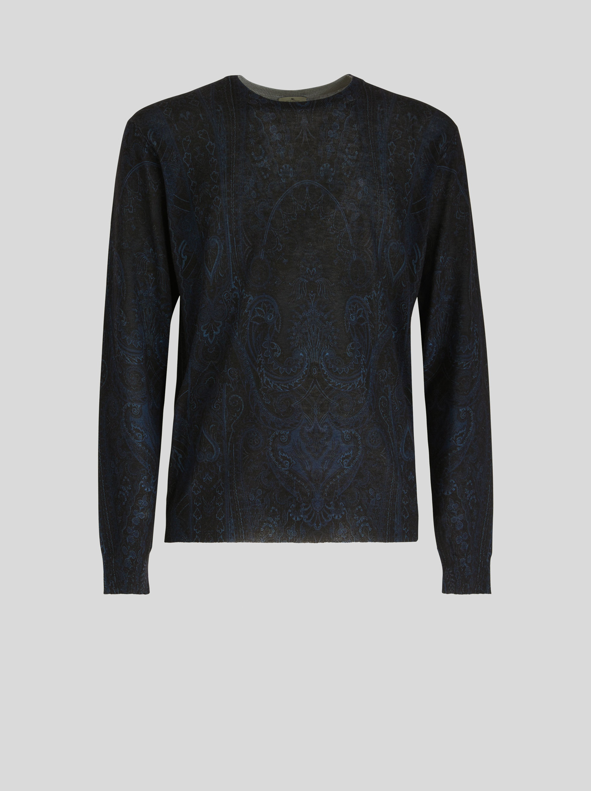 SILK AND CASHMERE PAISLEY JUMPER - 1