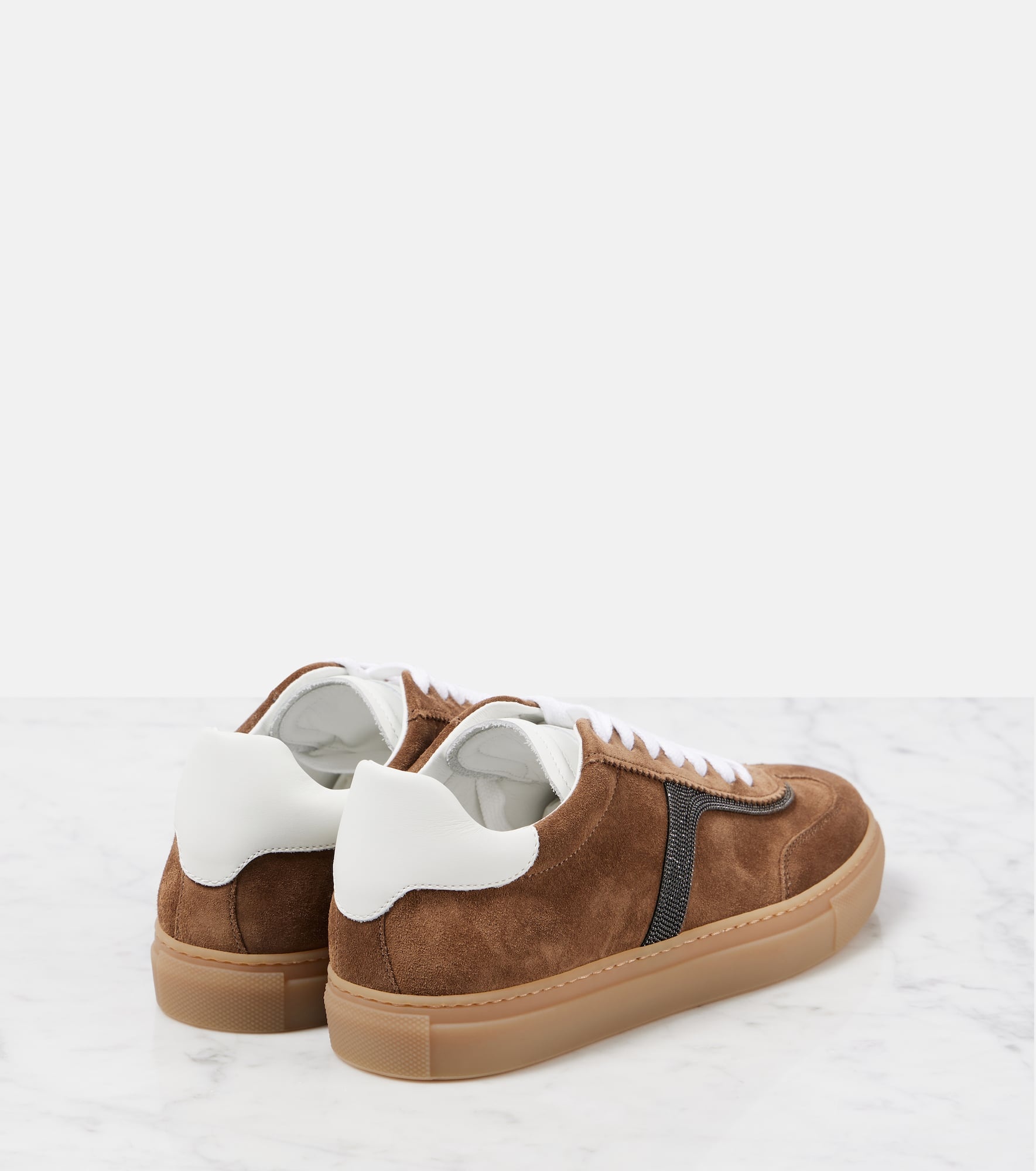 Embellished suede sneakers - 2