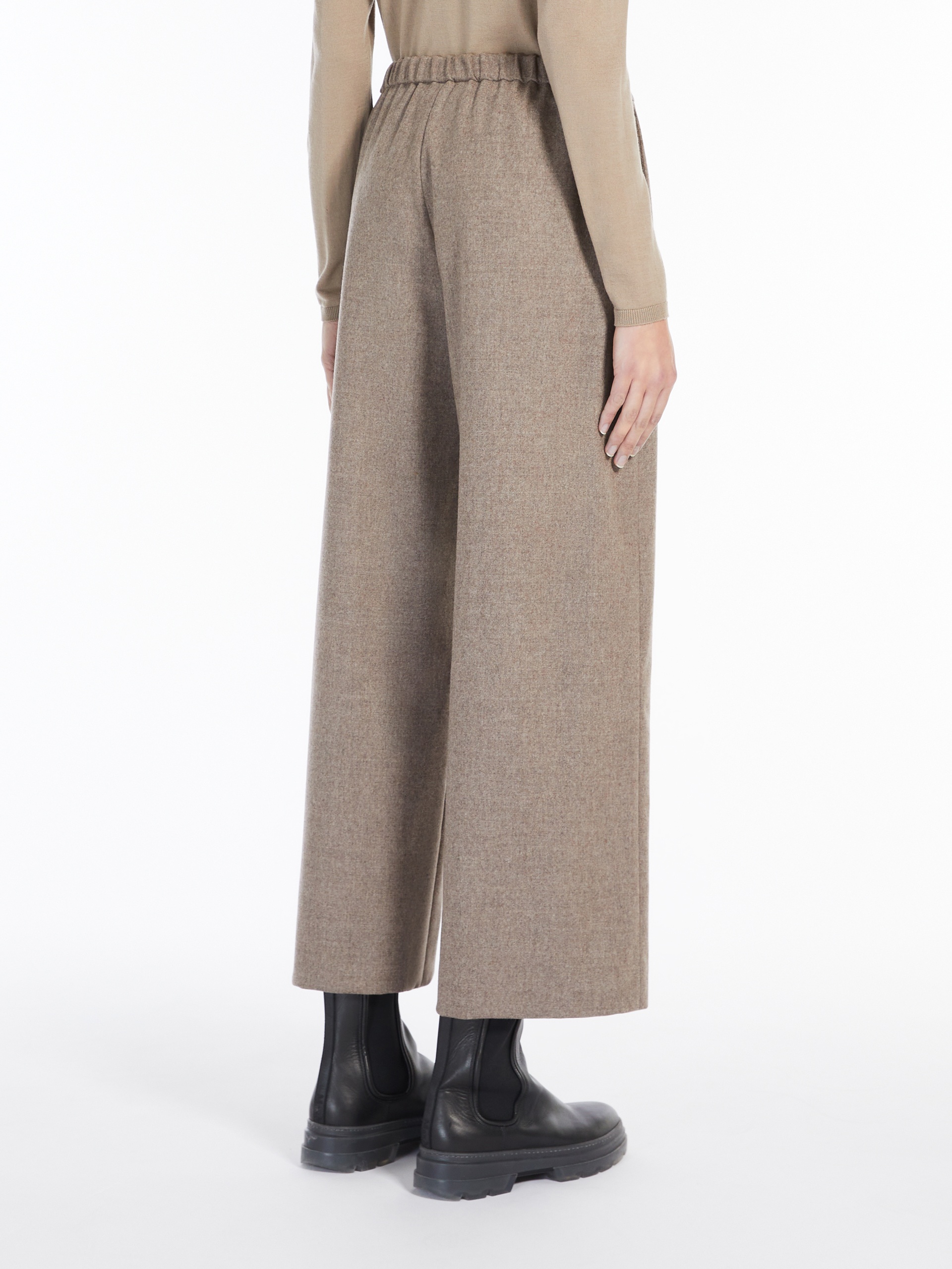 FLORIA Wool flannel trousers - 4