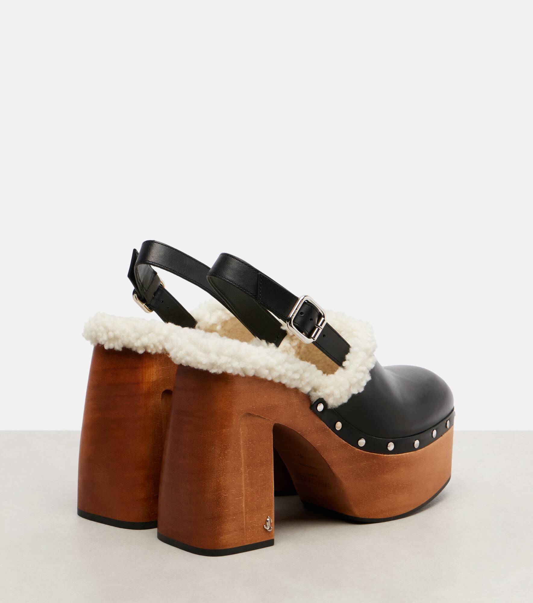 Alida 135 leather platform clogs - 2
