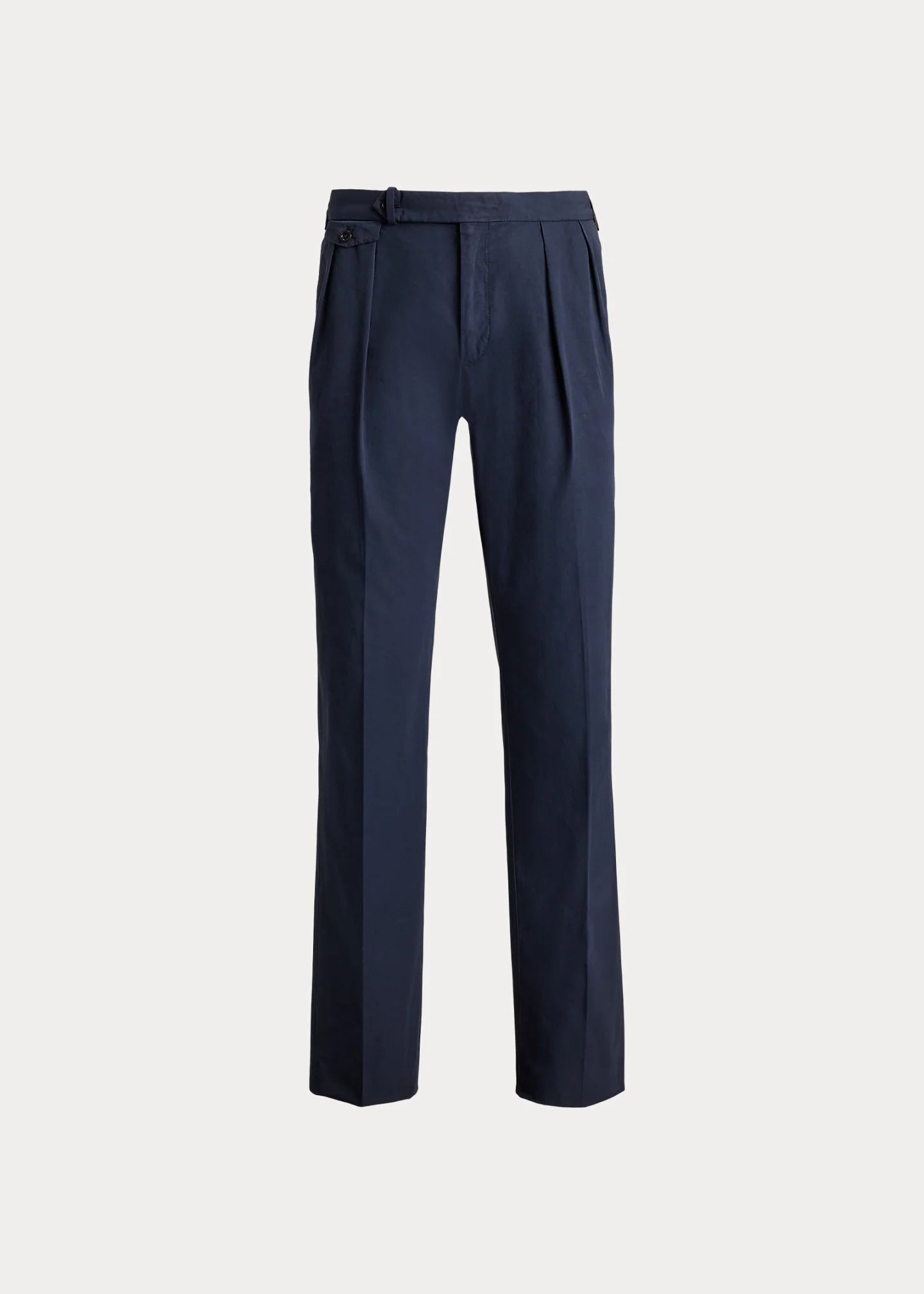 Pleated Poplin Suit Trouser - 1