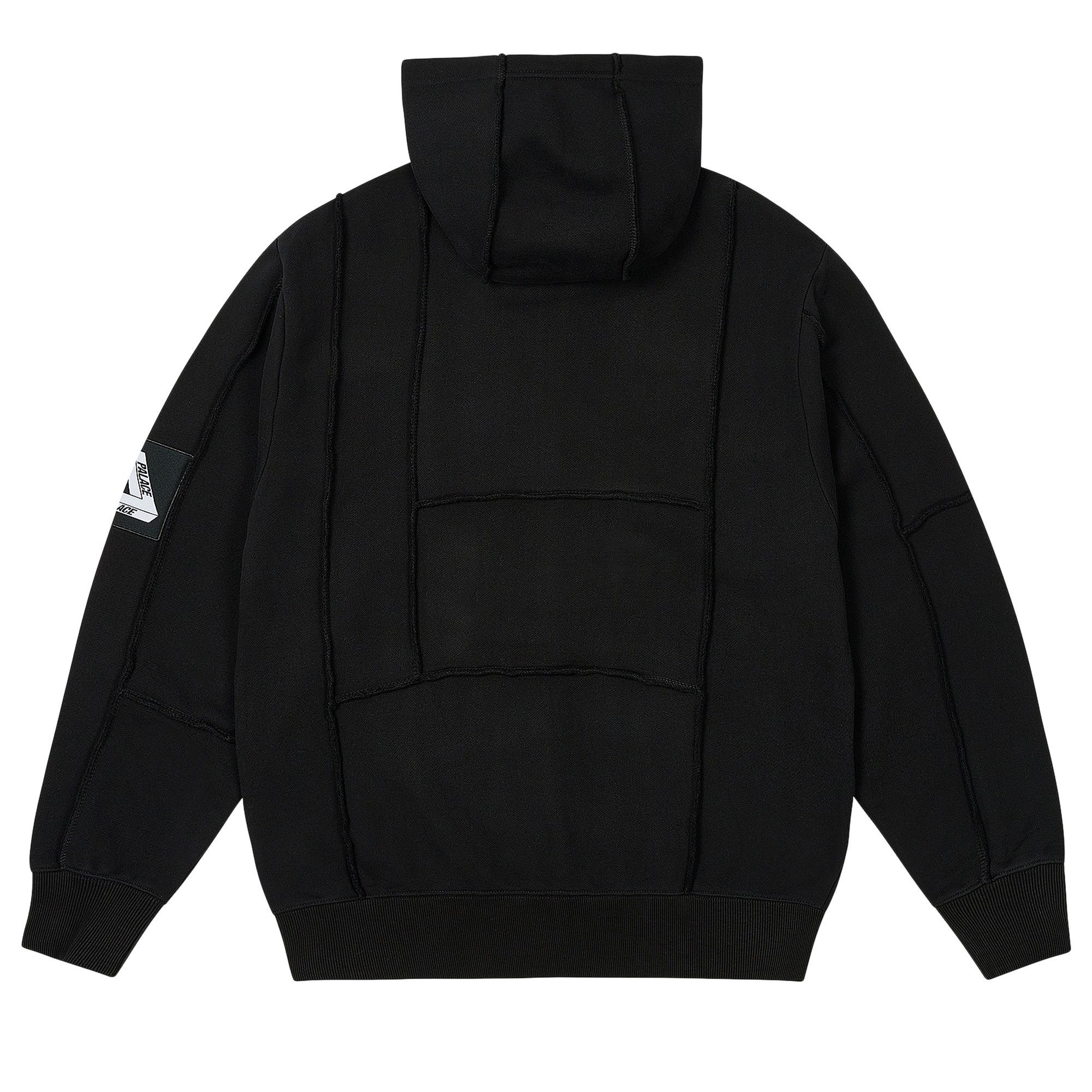 Palace Patch Me Up Zip Hood 'Black' - 2