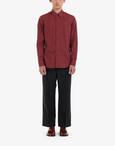 Maison Margiela Tie print poplin shirt outlook