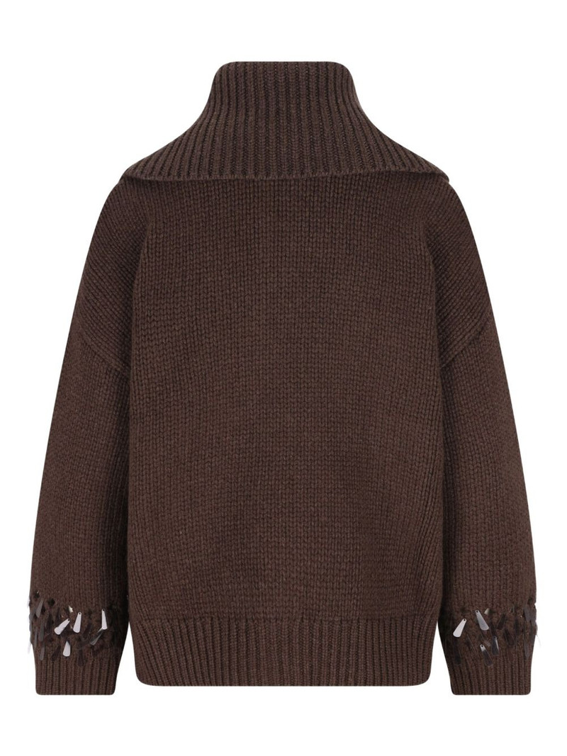 Brunello Cucinelli openwork cardigan outlook