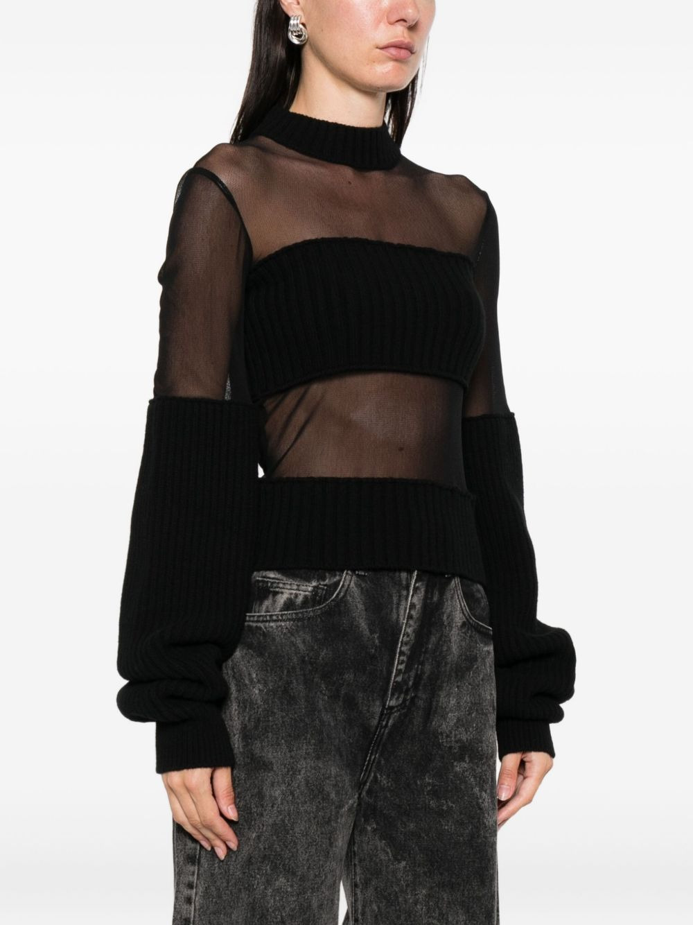 cropped sweater - 3