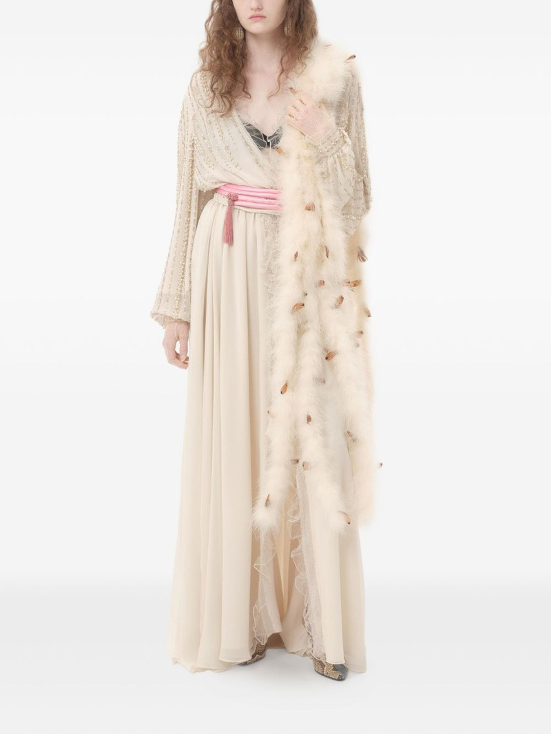 Valentino georgette long dress outlook