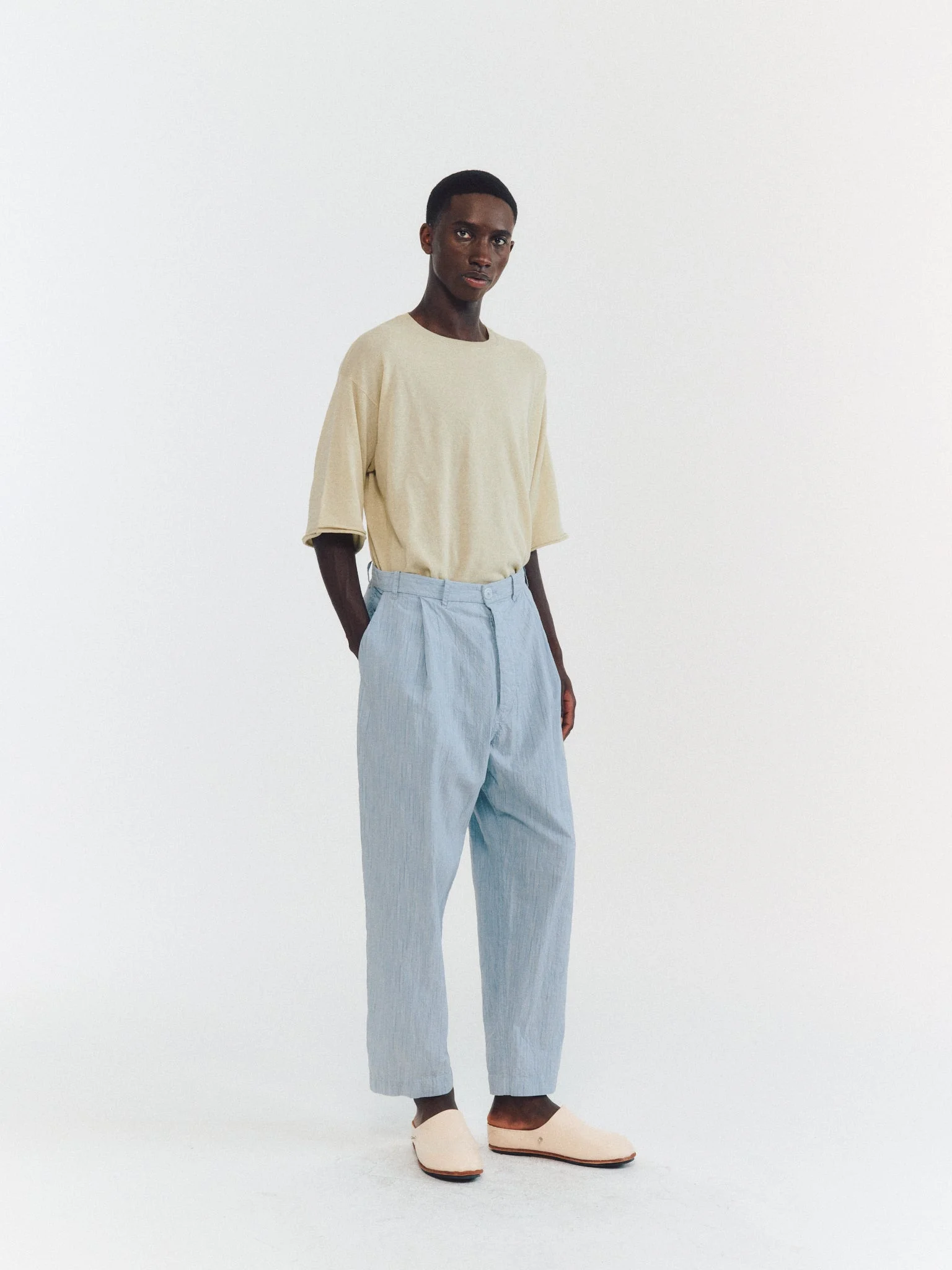 BASIC PANT - WIND STRIPE - BLUE STRIPE - 1