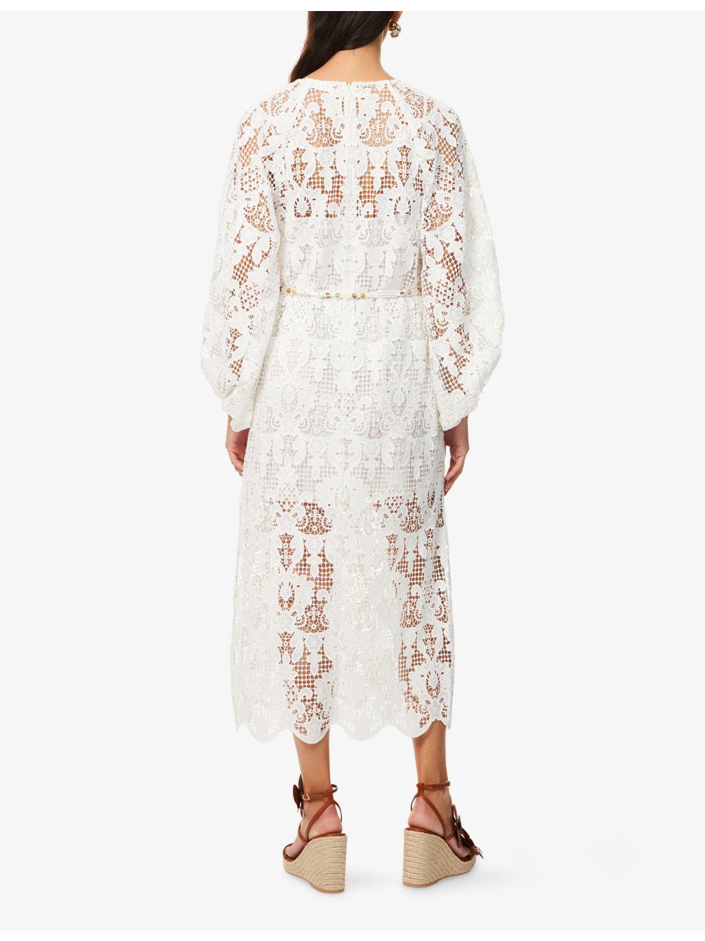 Coco Lace Woven Midi Dress - 4